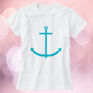 Anchor Turquoise Nautical T-Shirt