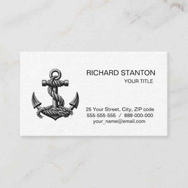 Anchor Visitenkarte (Vorderseite)