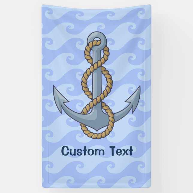 Anchor with Rope Banner (Vertikal)