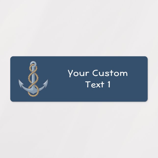 Anchor with Rope Etiketten (Design 1)
