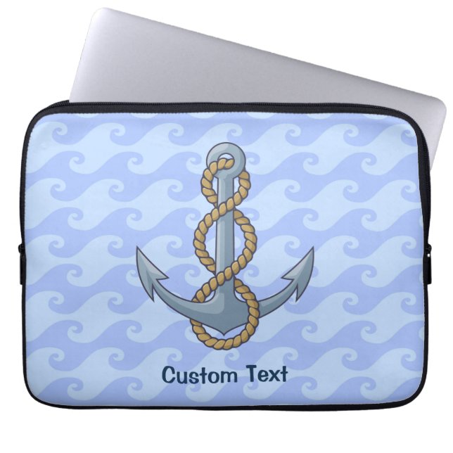 Anchor with Rope Laptopschutzhülle (Vorderseite)