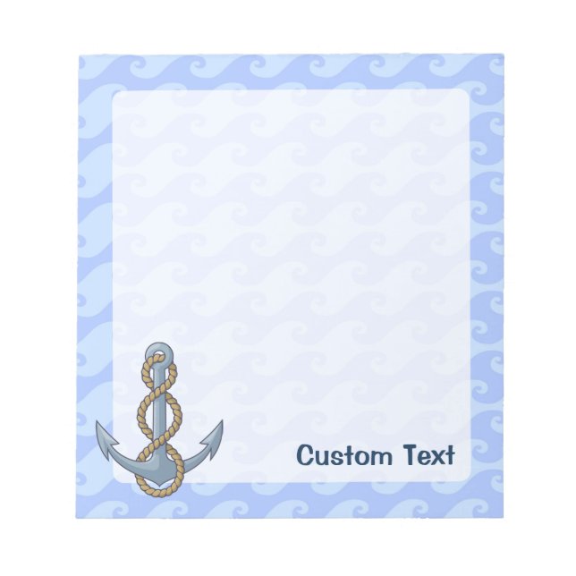 Anchor with Rope Notizblock (Vorderseite)