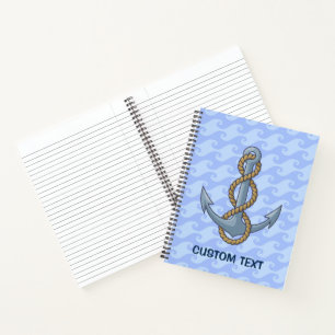 Anchor with Rope Notizbuch