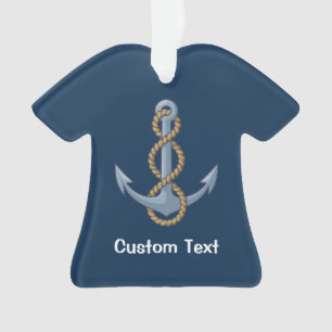 Anchor with Rope Ornament