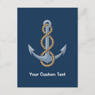 Anchor with Rope Postkarte