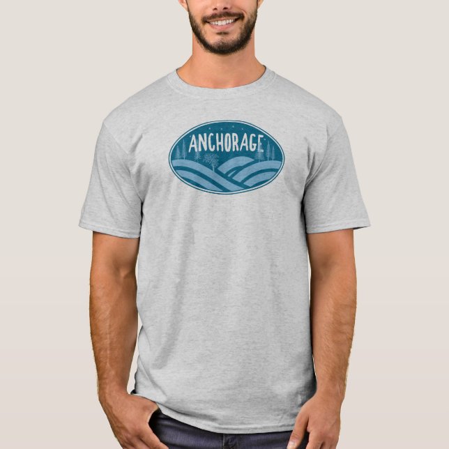 Anchorage Alaska Außenbereich T-Shirt (Vorderseite)