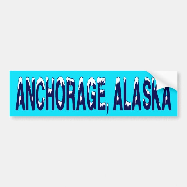 ANCHORAGE ALASKA AUTOAUFKLEBER (Vorne)