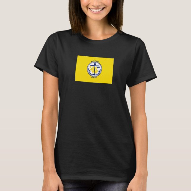 Anchorage Alaska Flag T-Shirt (Vorderseite)