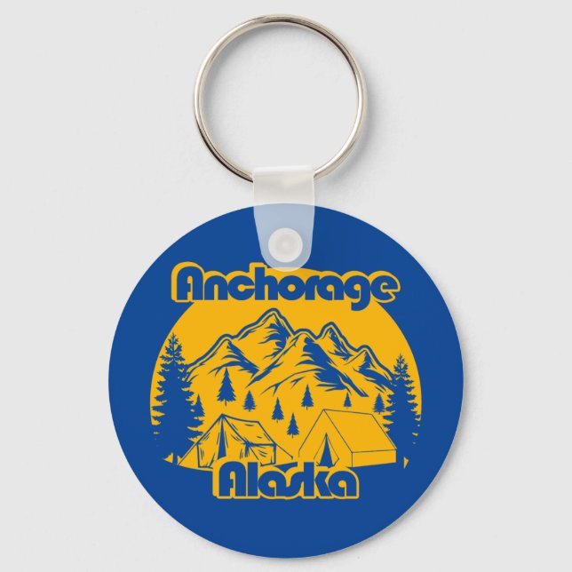 Anchorage Alaska Schlüsselanhänger (Vorderseite)