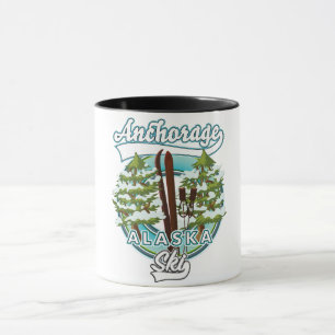 Anchorage Alaska Ski Logo Tasse
