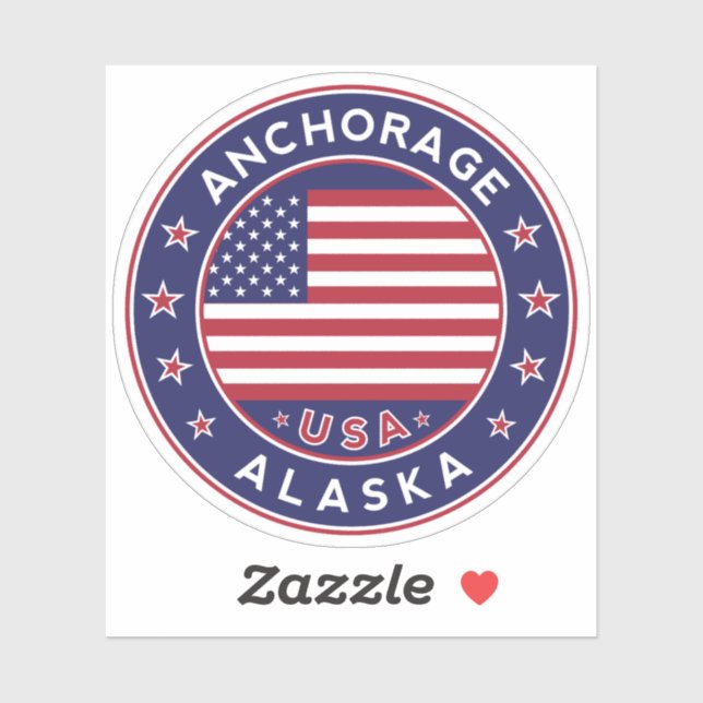 Anchorage, Alaska sticker (Feuille)