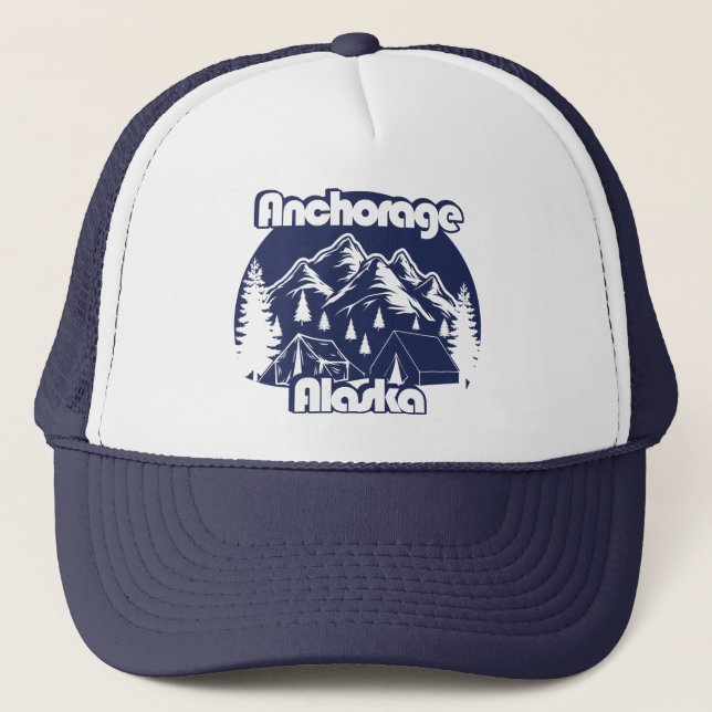 Anchorage Alaska Truckerkappe (Vorderseite)
