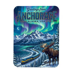Anchorage USA Magnet
