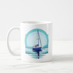 Anchored Sailboat Kaffeetasse