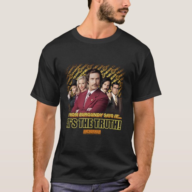 Anchorman, wenn Ron Burgundy das sagt T-Shirt (Vorderseite)