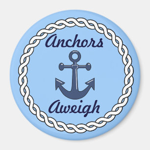 Anchors Aweigh Blue Magnet