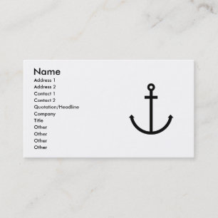 Anchors Aweigh Visitenkarte