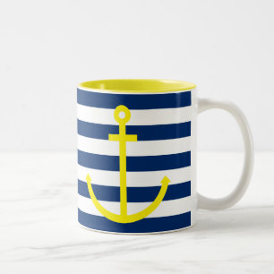 Anchors Aweigh Zweifarbige Tasse