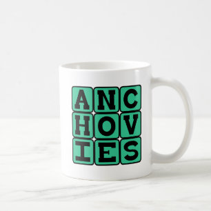 Anchovis, Pizzabelag Kaffeetasse