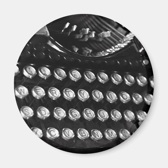 Ancien aimant de touches de machine à écrire (Devant)