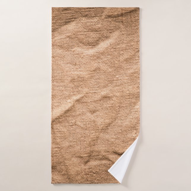 Ancien arrière - plan en tissu marron (Serviette de bain)