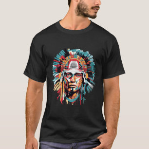 Ancien Aztec Warrior Mystical Abstrakt T-Shirt