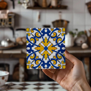 Ancien carreau de boisson portugais Azulejo