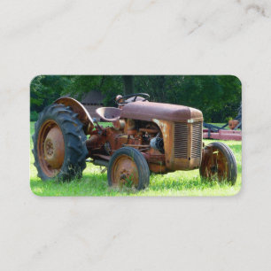 Ancien Carte de visite de tracteur russe
