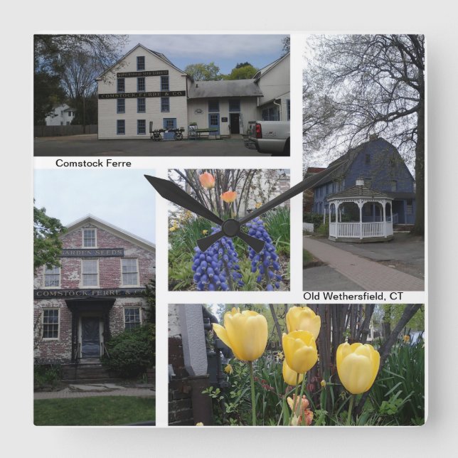 Ancien champ météo CT - Comstock Horloge murale en (Recto)