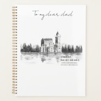 ancien château au bord du lac noir et blanc