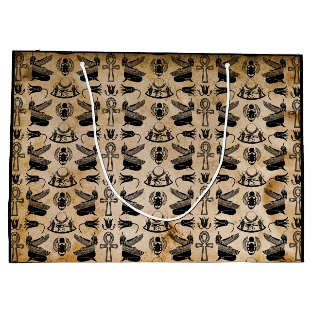 Ancien Hiéroglyphe Égyptien Sac cadeau à thème (Dos)