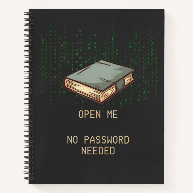 Ancien livre avec devis de code binaire pour Geek  (Devant)