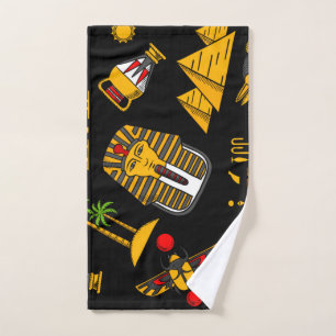 Ancien Motif égyptien Hiéroglyphique Arrière - pla
