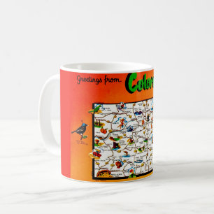 Ancien Mug Colorado Coloré
