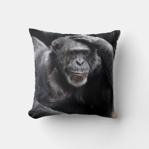 Ancien oreiller à lancer de chimpanzé
