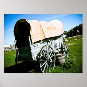 Ancien Ouest Couvert Wagon 02 Poster