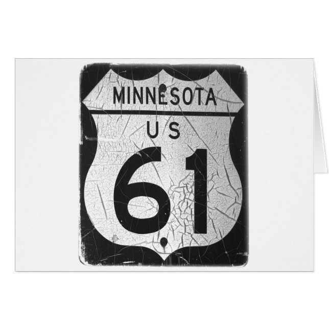 Ancien panneau de l'autoroute 61 (Devant horizontal)