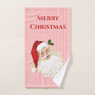 Ancien Père Noël serviette à main