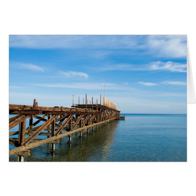 Ancien quai de mer rouillé (Devant horizontal)
