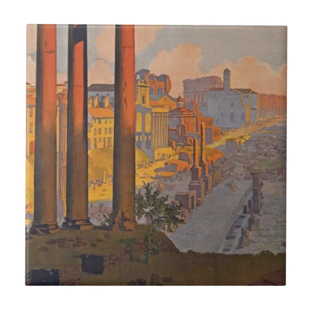 Ancien Rome Voyage Et Peinture Carreaux (Devant)