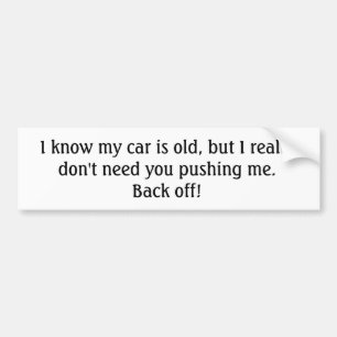 Ancien Sticker de pare-chocs voiture