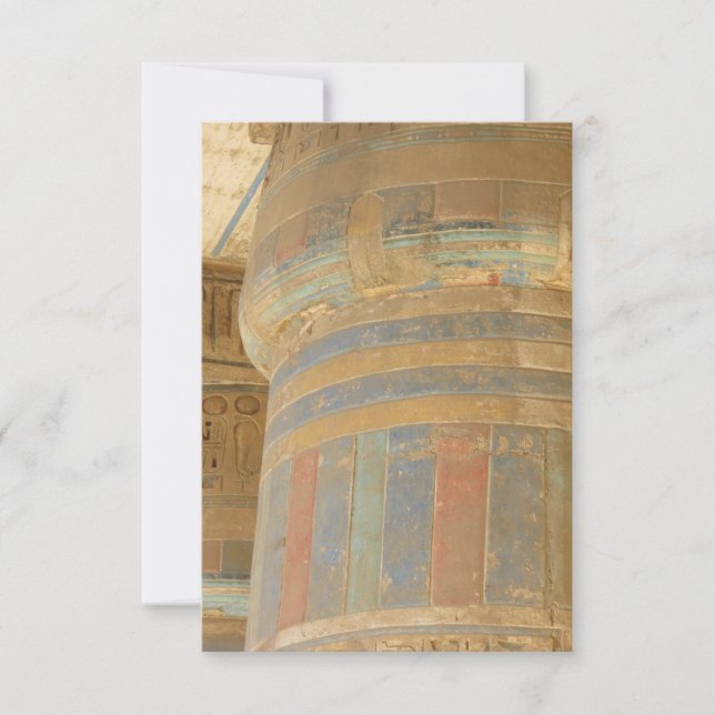 Ancien Temple Égyptien Carte de voeux Plat (Devant)