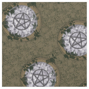 Ancien Tissu de l'Autel du Pentacle Magick Pagan