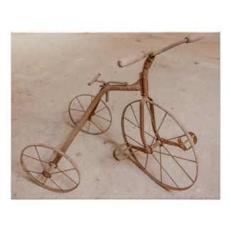ANCIEN TRICYCLE 1928 POSTER PARFAIT