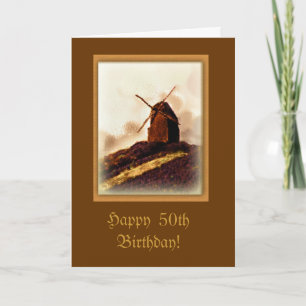 Ancienne carte d'anniversaire personnalisée pour l