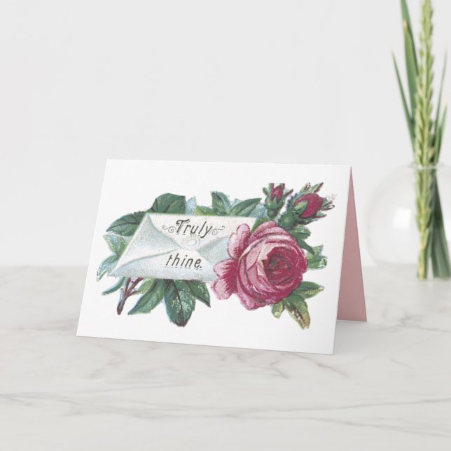 Ancienne carte de jour Valentines mode (Devant)