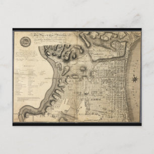 Ancienne carte de Philadelphie Pennsylvanie de 179