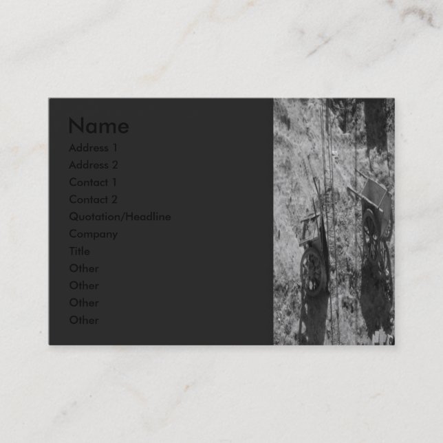 Ancienne carte de profil de broche (Devant)