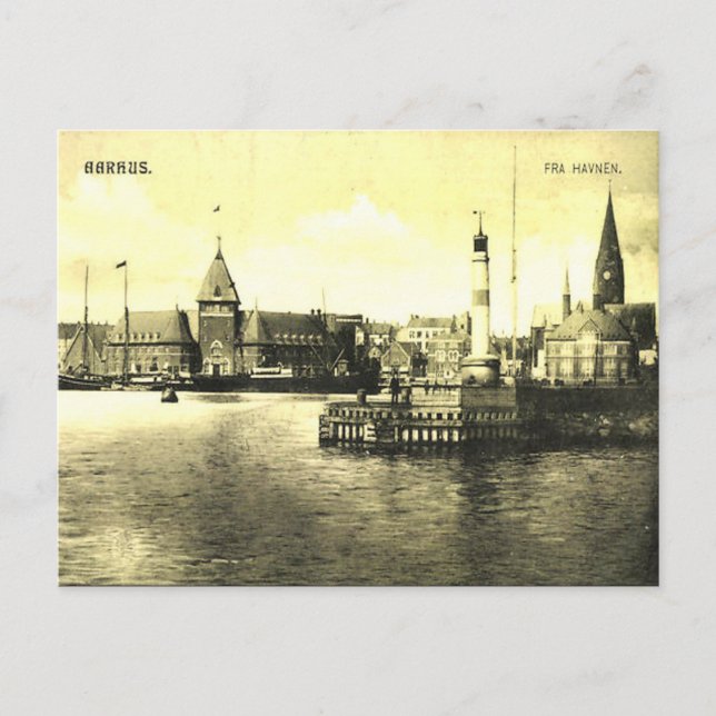 Ancienne carte postale - Aarhus, Danemark (Devant)