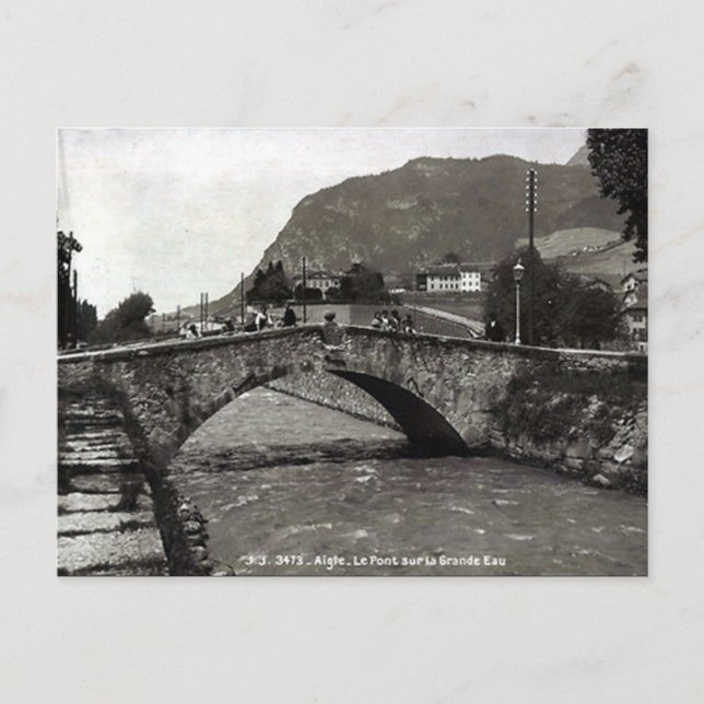 Ancienne carte postale - Aigle, Vaud, Suisse (Devant)